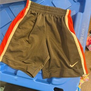 Nike Kids' Black and Red Athletic Shorts